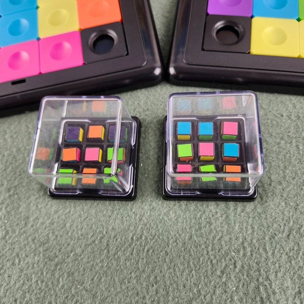 Square Up! Slide Puzzle Game MindWare Replicate the Cube COMPLETE